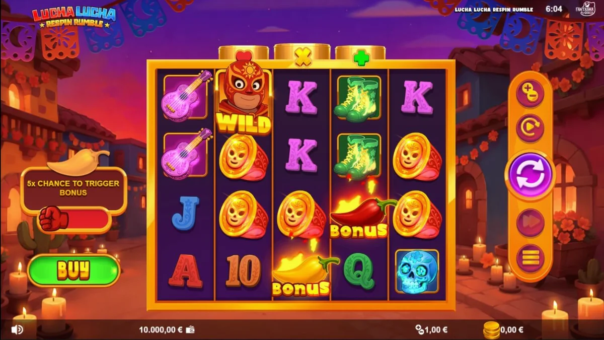 Lucha Lucha Respin Rumble slot game display